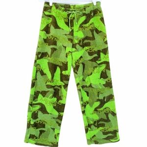 Duck Dynasty Fleece Lounge Pants Green Small